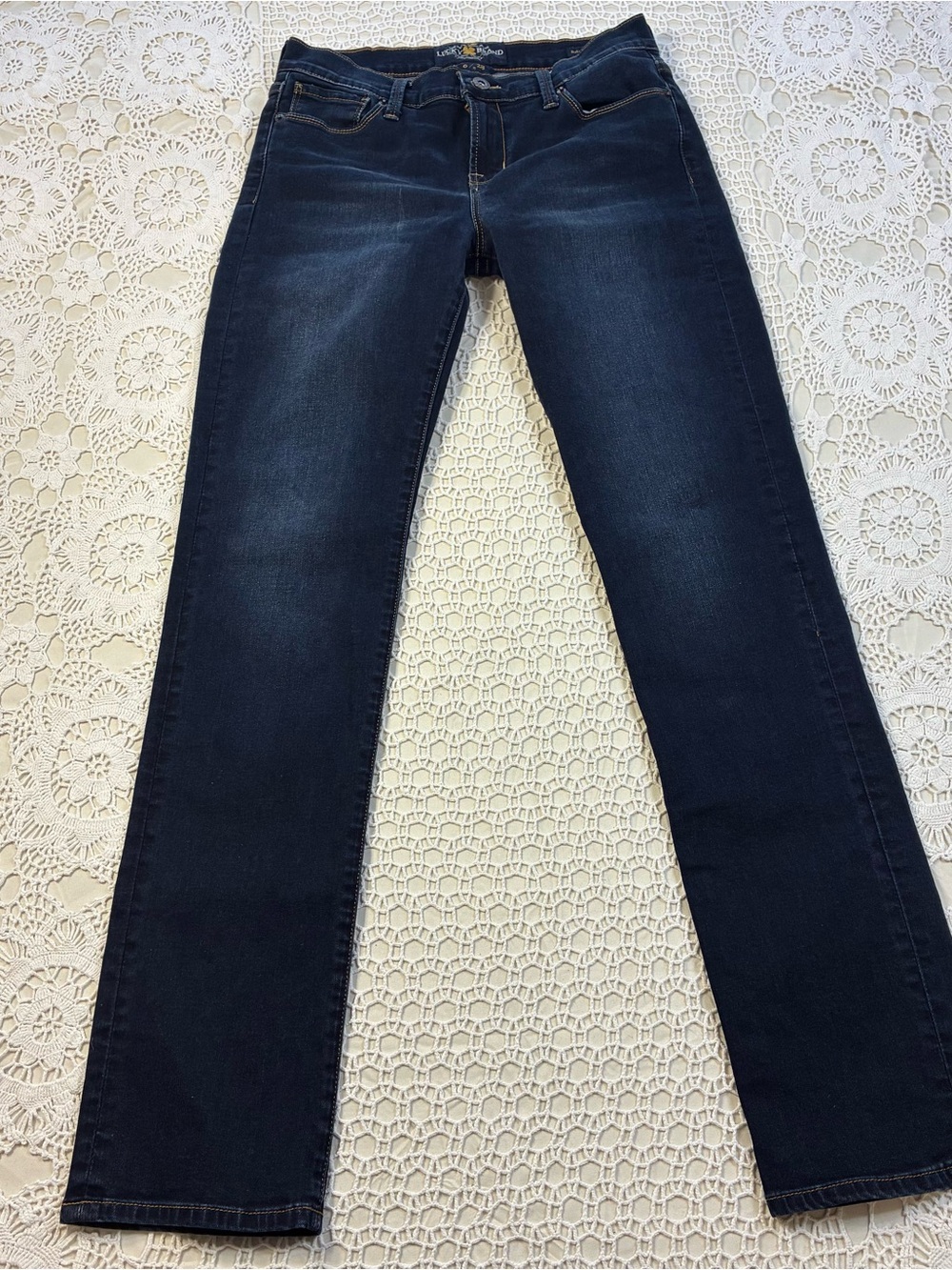 Lucky Brand Brooke Straight Women's Size 6/28R Jeans Rich Indigo Shade